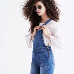 Madewell Raw Hem Skinny Overalls